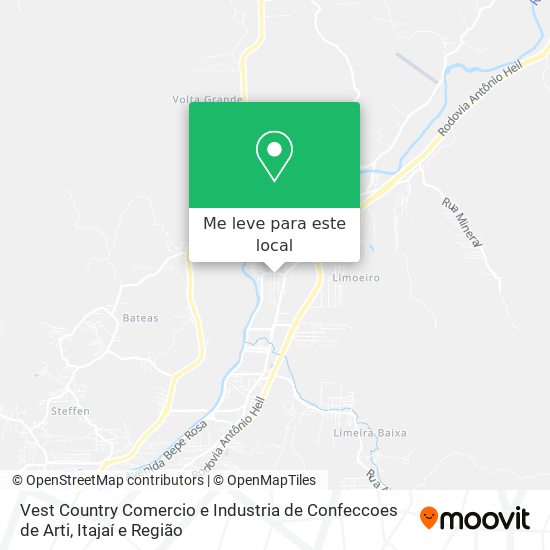 Vest Country Comercio e Industria de Confeccoes de Arti mapa