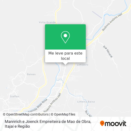 Mannrich e Joenck Empreiteira de Mao de Obra mapa