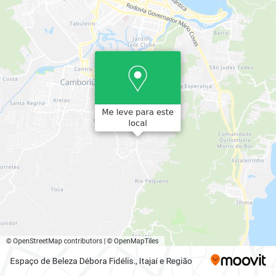 Espaço de Beleza Débora Fidélis. mapa