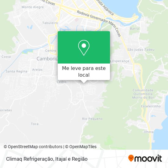 Climaq Refrigeração mapa