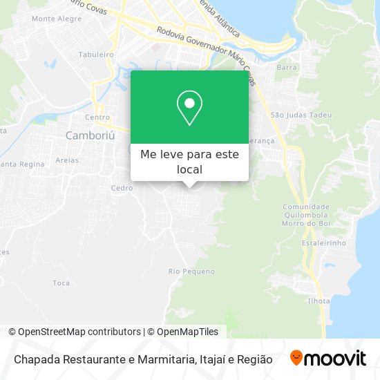 Chapada Restaurante e Marmitaria mapa