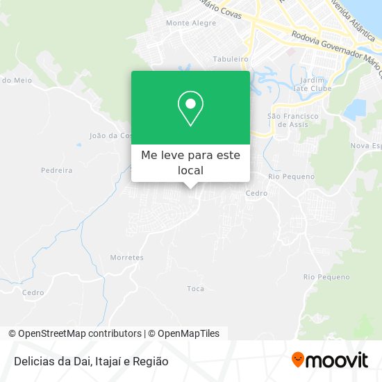 Delicias da Dai mapa