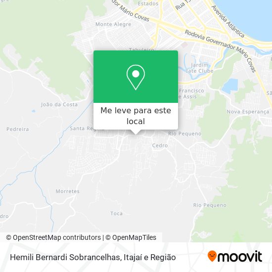 Hemili Bernardi Sobrancelhas mapa