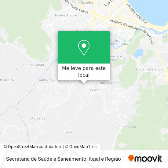 Secretaria de Saúde e Saneamento mapa