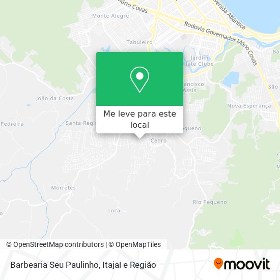 Barbearia Seu Paulinho mapa