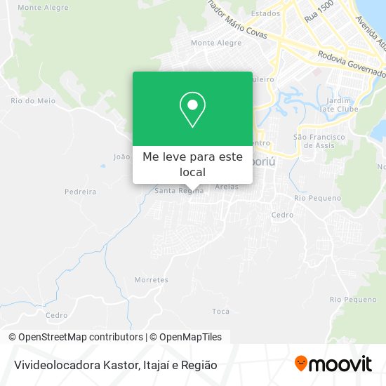 Vivideolocadora Kastor mapa