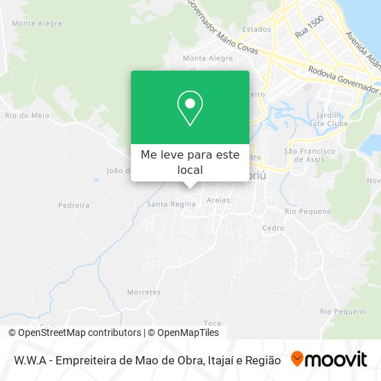 W.W.A - Empreiteira de Mao de Obra mapa