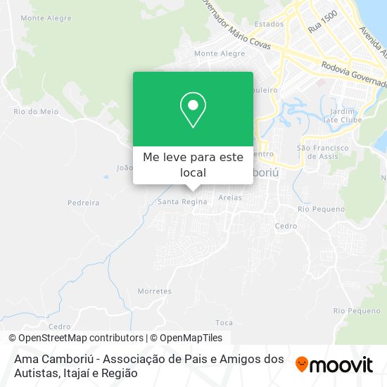 Ama Camboriú - Associação de Pais e Amigos dos Autistas mapa