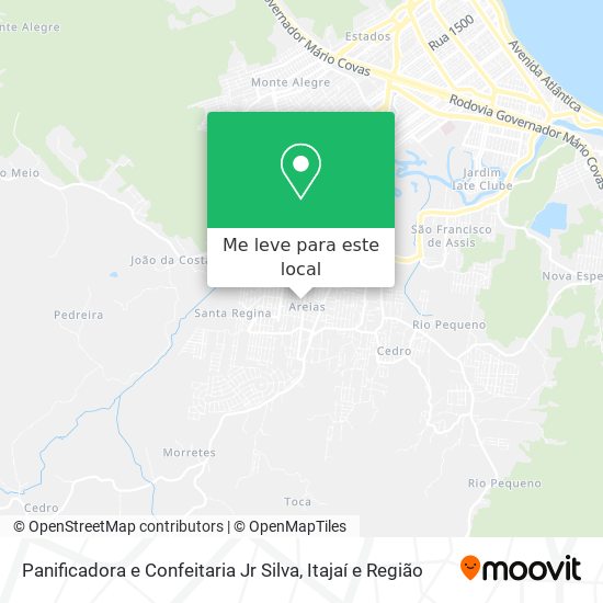 Panificadora e Confeitaria Jr Silva mapa