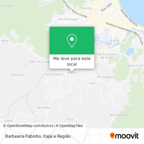 Barbearia Fabinho mapa