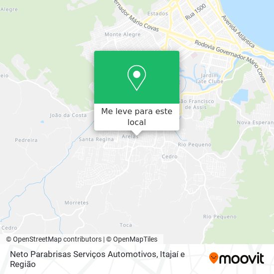 Neto Parabrisas Serviços Automotivos mapa