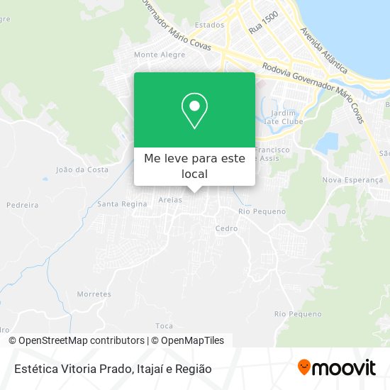 Estética Vitoria Prado mapa