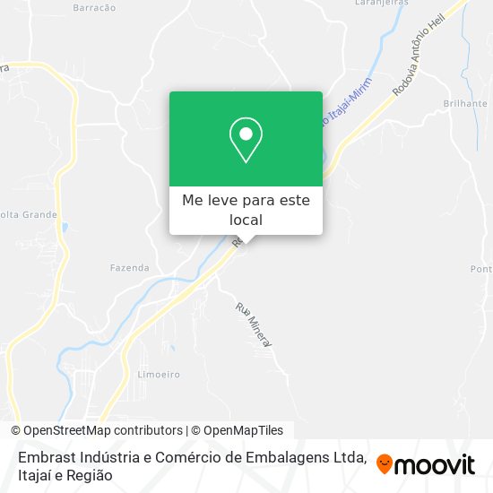 Embrast Indústria e Comércio de Embalagens Ltda mapa