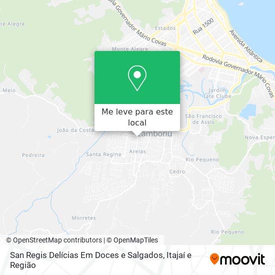 San Regis Delícias Em Doces e Salgados mapa