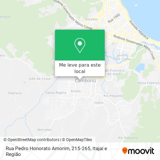 Rua Pedro Honorato Amorim, 215-265 mapa