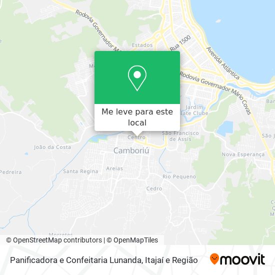 Panificadora e Confeitaria Lunanda mapa