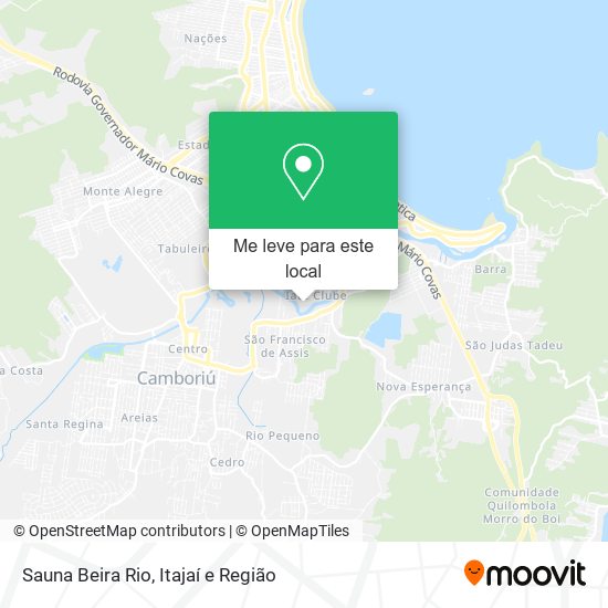 Sauna Beira Rio mapa