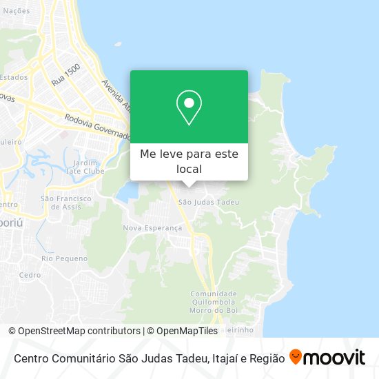 Centro Comunitário São Judas Tadeu mapa