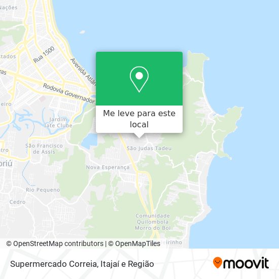 Supermercado Correia mapa