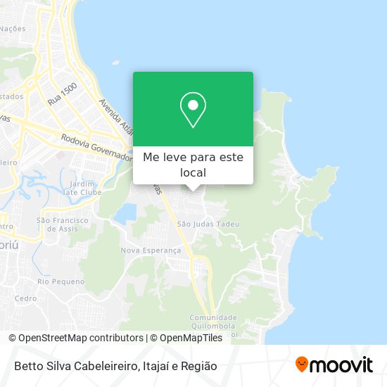 Betto Silva Cabeleireiro mapa