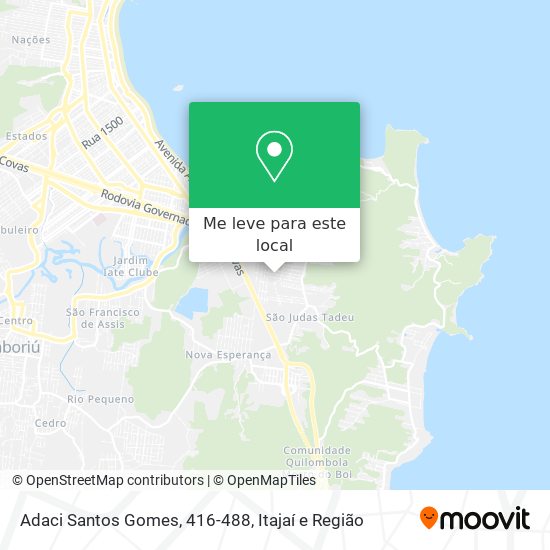 Adaci Santos Gomes, 416-488 mapa