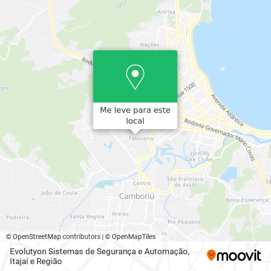 Evolutyon Sistemas de Segurança e Automação mapa