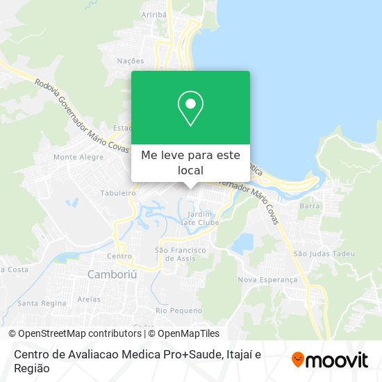 Centro de Avaliacao Medica Pro+Saude mapa