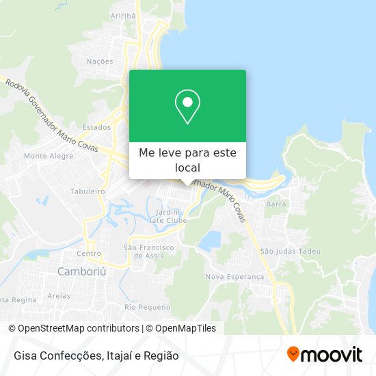 Gisa Confecções mapa