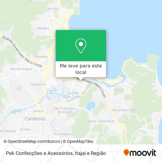 Pek Confecções e Acessórios mapa