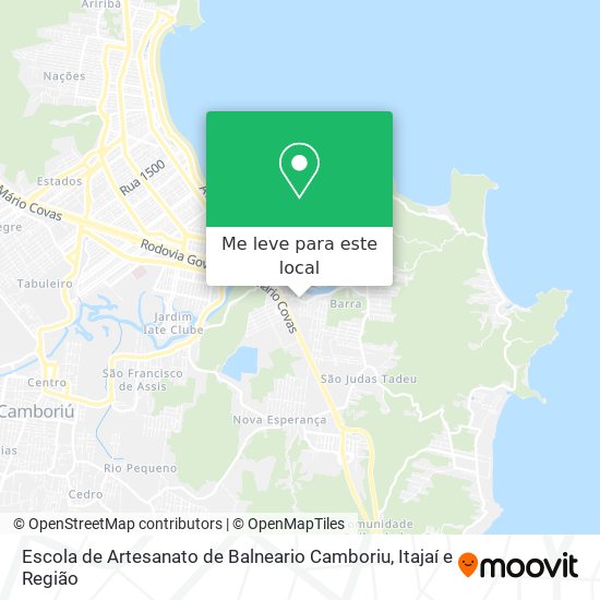 Escola de Artesanato de Balneario Camboriu mapa