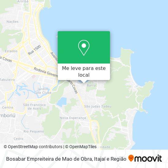 Bosabar Empreiteira de Mao de Obra mapa