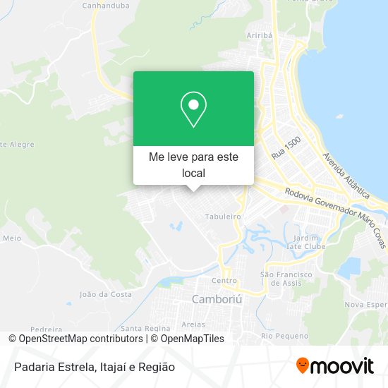 Padaria Estrela mapa