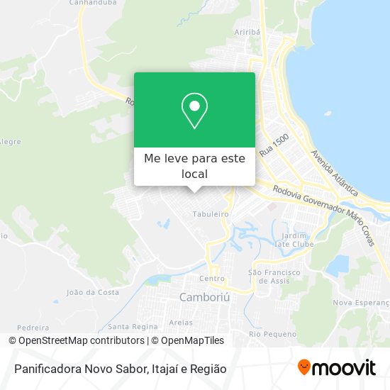 Panificadora Novo Sabor mapa