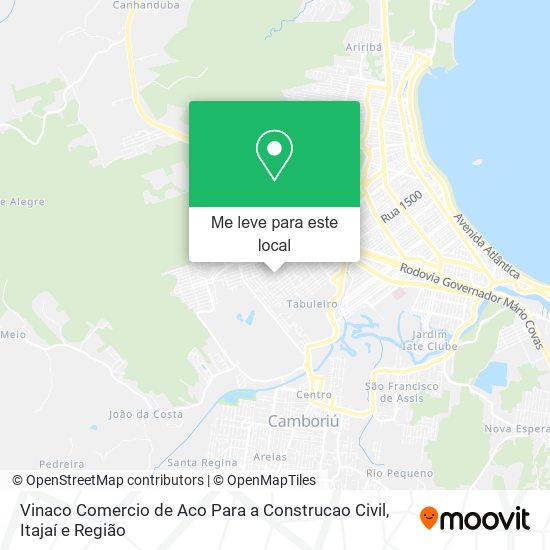 Vinaco Comercio de Aco Para a Construcao Civil mapa