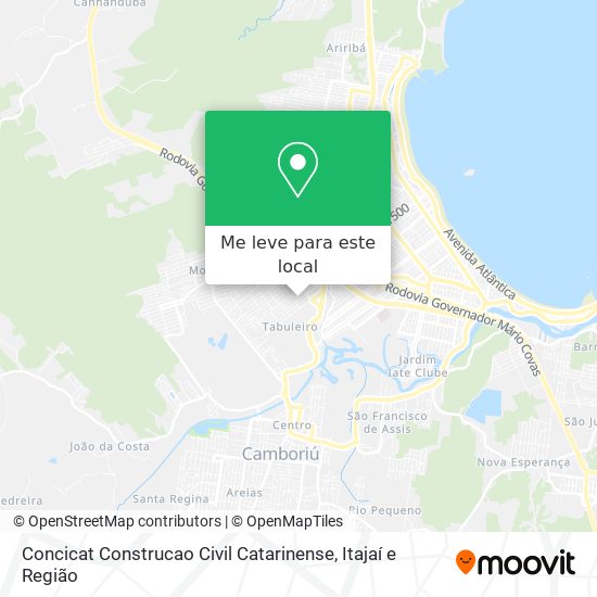 Concicat Construcao Civil Catarinense mapa