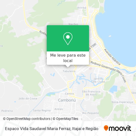 Espaco Vida Saudavel Maria Ferraz mapa