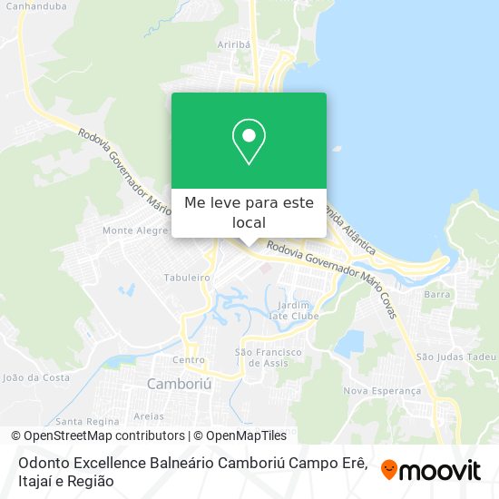 Odonto Excellence Balneário Camboriú Campo Erê mapa