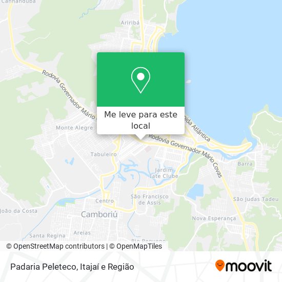 Padaria Peleteco mapa