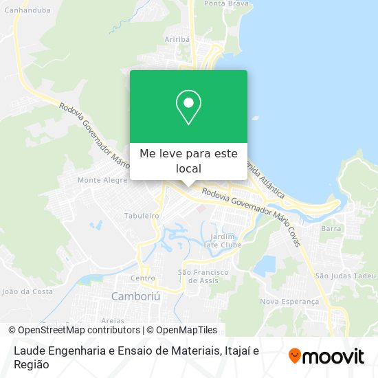 Laude Engenharia e Ensaio de Materiais mapa