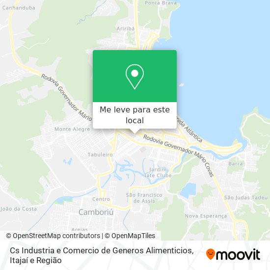 Cs Industria e Comercio de Generos Alimenticios mapa