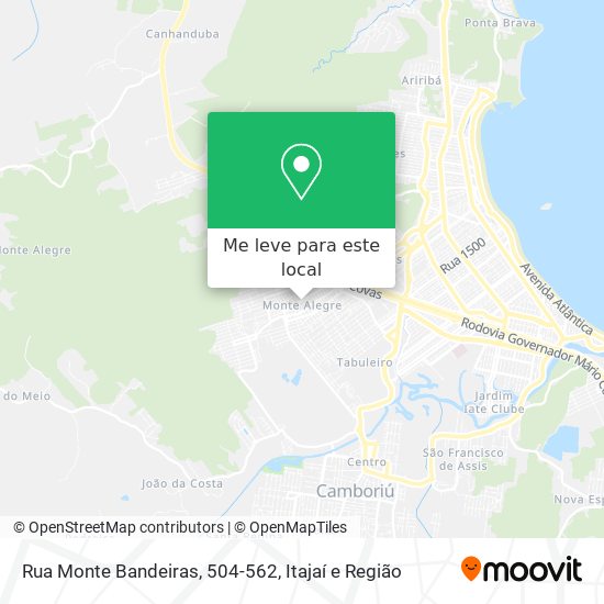 Rua Monte Bandeiras, 504-562 mapa