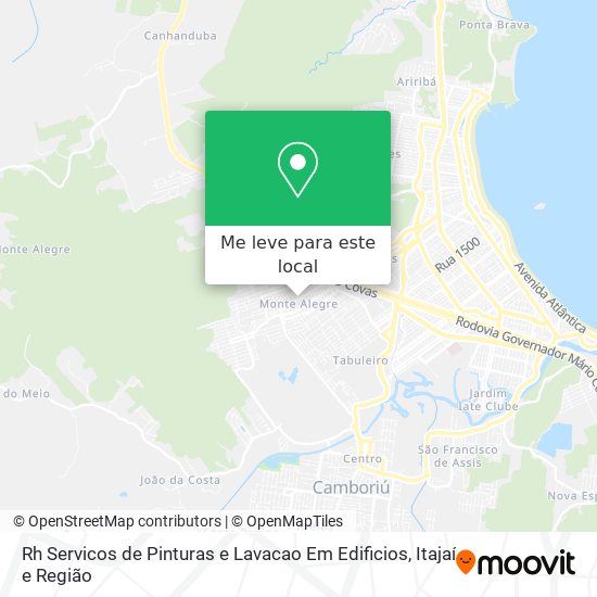 Rh Servicos de Pinturas e Lavacao Em Edificios mapa