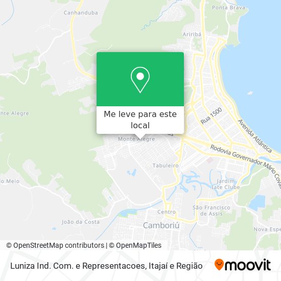 Luniza Ind. Com. e Representacoes mapa