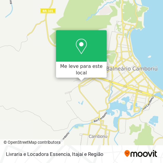 Livraria e Locadora Essencia mapa