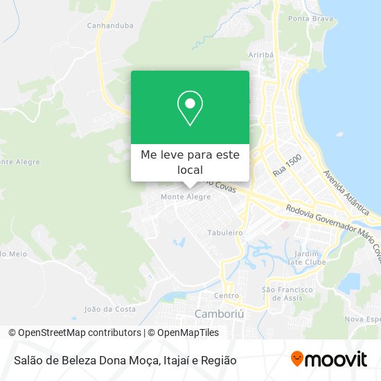 Salão de Beleza Dona Moça mapa