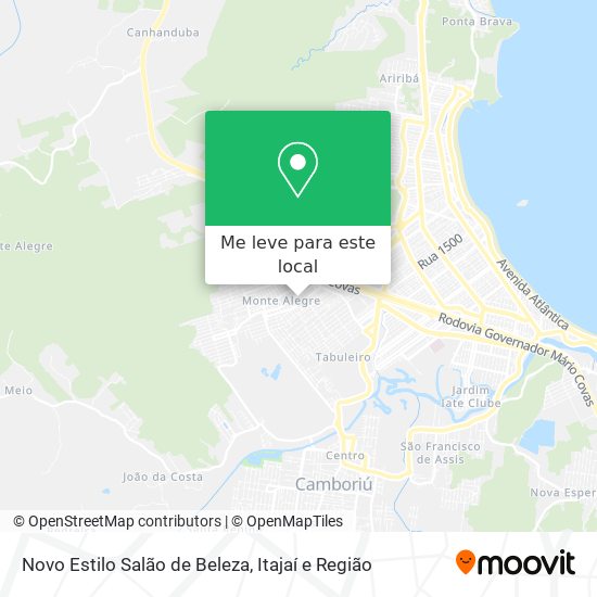 Novo Estilo Salão de Beleza mapa