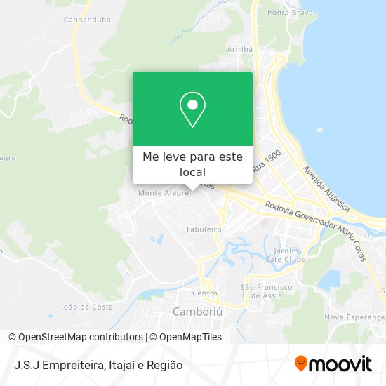 J.S.J Empreiteira mapa