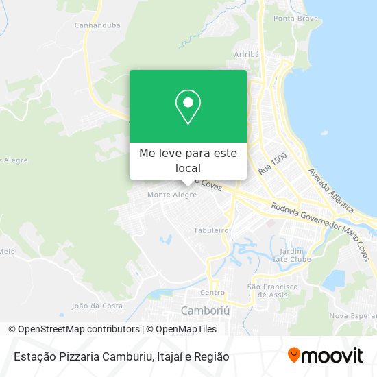 Estação Pizzaria Camburiu mapa