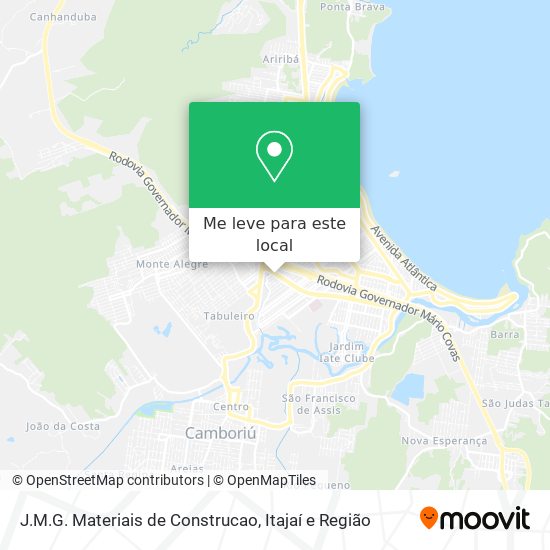 J.M.G. Materiais de Construcao mapa