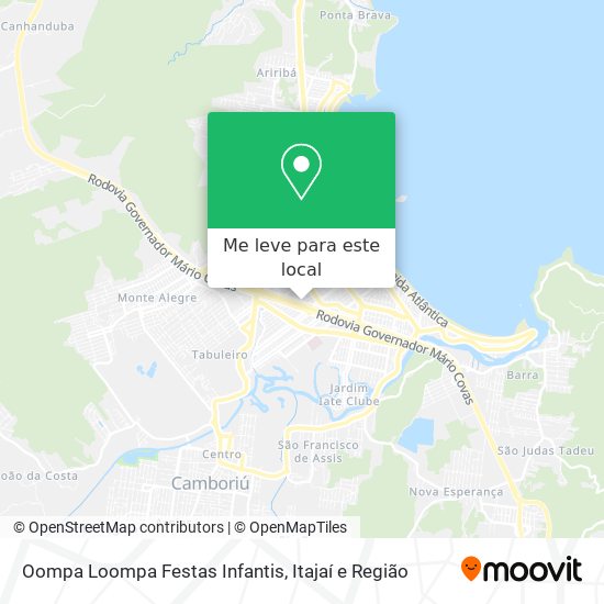 Oompa Loompa Festas Infantis mapa